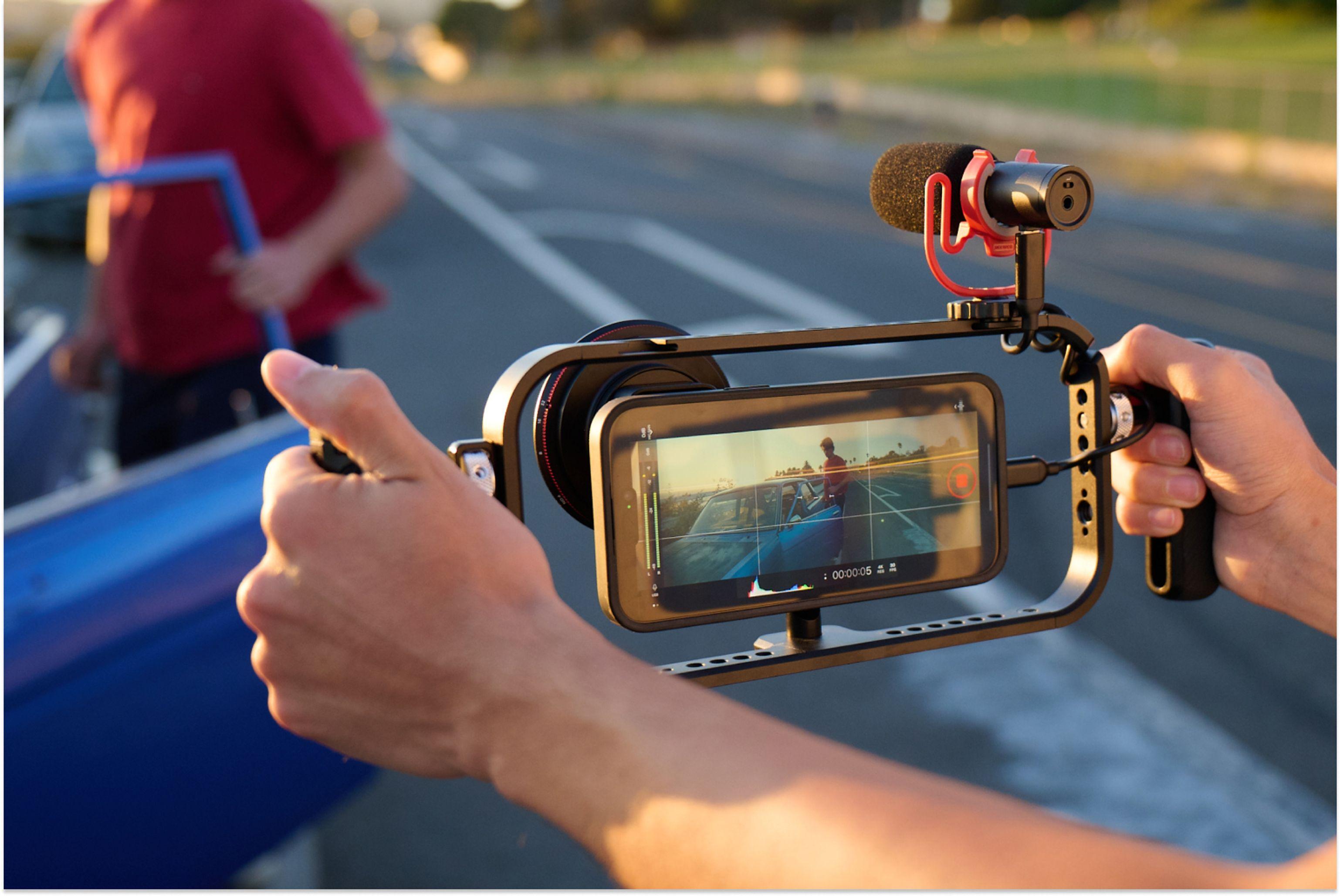 Moment camera case of mobile rig for iPhone 16.